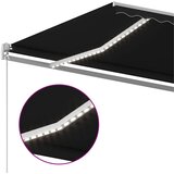 Tenda na ručno uvlačenje s LED svjetlima 450 x 300 cm antracit | Eponuda.com