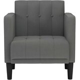 SOFA s naslonima za ruke tamno siva 53 cm tkanina | shoptok.hr