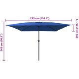 Vrtni suncobran Azurnoplava 295 x 295 x 245 cm | shoptok.hr
