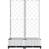  Vrtna sadilica s rešetkom bijela 80 x 40 x 121,5 cm PP | shoptok.hr