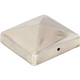 vidaXL Piramidni pokrovčki za stebričke 6 kosov jeklo 91x91 mm | Shoptok.si