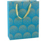 Elegant Gift Bag Gold Stars Blue 32 x 26 x 12 cm | shoptok.hr