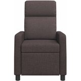  Fotelja s nagibom Tamno smeđa Tkanina | shoptok.hr