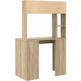 vidaXL Stol s policom sonoma hrast 91 x 50 x 149 cm Konstruirano drvo | shoptok.hr