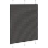 vidaXL Plisirana roleta crna 110x100 cm širina tkanine 109,4 cm | shoptok.hr