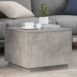 vidaXL Stolić za kavu s LED svjetlima siva boja betona 50 x 50 x 40 cm Cijene