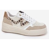 Boto Ladies Sports Shoes On Platform Leopard Beige Lorori | Shoptok.si