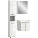MID.YOU kopalnica z umivalnikom ice, bela visok sijaj, 3-Delni set | Shoptok.si