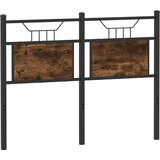  Zamjensko uzglavlje dimljena boja hrasta 120 cm konstruirano drvo i čelik | Eponuda.com