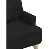  Klupa s jastucima crna 113 x 64,5 x 75,5 cm od tkanine | shoptok.hr