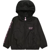 Ea7 Emporio Armani Prehodna jakna 'GIUBBOTTO' svetlo roza / črna
