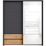 Premium Living Omara Z Drsnimi Vrati Karpo, Siva, Barva Hrasta | Shoptok.si