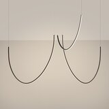 Thoro Črna aluminijasta LED viseča svetilka ALVAR &amp;ndash; Slike