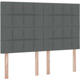  Krevet s od storage Tamno siva 140 x 190 cm Lažna koža | shoptok.hr