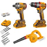 Ingco COSLI250182E aku set (buš 76nm+ud.odvijač 285nm+duvač) super | Eponuda.com