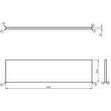 Sapho Pult omarice za umivalnik iz masivnega hrasta v naravni barvi 140x36 cm Woody – | Shoptok.si