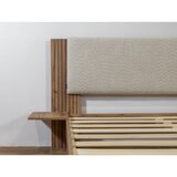 Bobochic Paris Bež zakonska postelja z letvenim dnom 140x190 cm Lior – | Shoptok.si