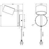 Osram led prigušiva zidna svetiljka decor kyoto LED/12W/230V crna | Eponuda.com