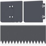  Ograda oko Travnjaka 20 pcs 103 x 15 cm Čelik Antracit | shoptok.hr