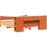  Posteljni okvir brez vzmetnice vošč. rjav 180x200 cm borovina, (21611111) | Shoptok.si