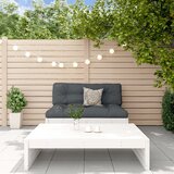 Maison Chic Seti vrtnega pohištva - Vrtna garnitura - Vrtni pohištvo set 2-delna bela trdna borovina, (21810996) | Shoptok.si