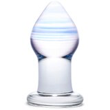 GLAS Amethyst Rain - stakleni analni dildo (prozirno ljubičasti) | shoptok.hr