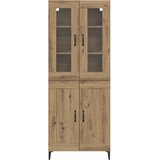  Highboard Umjetnički hrast 69,5 x 34 x 180 cm Konstruirano drvo | shoptok.hr