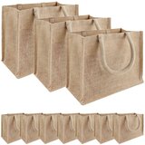  Torbe od jute 10 Prirodna 26 x 22 x 14 cm 100% Jut Slike