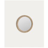 Kave Home Zidno ogledalo s okvirom od masivnog drveta ø 50 cm Alum – | shoptok.hr