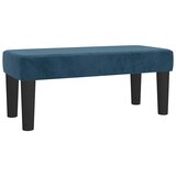 Box spring krevet s madracem tamnoplavi 90x190 cm baršunasti | shoptok.hr