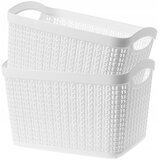 KADAX Škatla za shranjevanje 6,6 l Organizator za košare Plastika Bela 2 kosa, (5000355779) | Shoptok.si