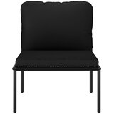  3-dijelna vrtna garnitura s jastucima crna PVC | shoptok.hr
