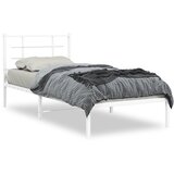 vidaXL Metalni okvir za krevet s uzglavljem bijeli 90 x 190 cm | shoptok.hr