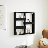  Zidni ormarić crni 80 x 15 x 80 cm od konstruiranog drva | shoptok.hr