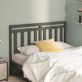 Maison Chic posteljno vzglavje - vzglavna omarica - nočna omarica sivo 141x4x100 cm trdna borovina, (21704989) | Shoptok.si
