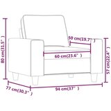  Fotelj krem 60 cm blago | Shoptok.si