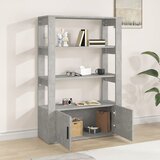  Komoda siva boja betona 80x30x119,5 cm od konstruiranog drva | Eponuda.com
