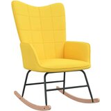  Stolica za ljuljanje od tkanine sa stolcem boja senfa | shoptok.hr