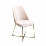Arti trpezarijska stolica vip krem/gold noge 470x500x920 mm 775-094 Cene