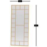 Hanah home Metalno ogledalo Boxia Gold | ePonuda.com