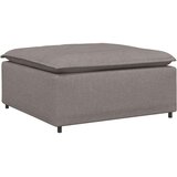  Modularni kavč s podnožjem, sivo-rjav 100x100x48 cm, (5000138242) | Shoptok.si