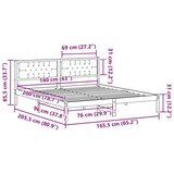  Konstrukcija postelje z vzglavjem Črna 160 x 200 cm blago, (5000084048) | Shoptok.si
