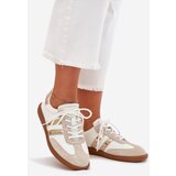 Boto Low Leather Women's Sneakers White-Gold Ismina | shoptok.hr