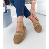 Gemre Beige fabric moccasins Fombio | Shoptok.si