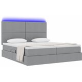  od pjene s madracem i LED-om Svjetlosiva 200 x 200 cm | shoptok.hr