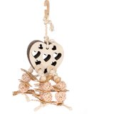 TIAKI igračka u obliku srca, za poslastice za ptice - približno D 30 x Š 10 x V 9 cm | shoptok.hr