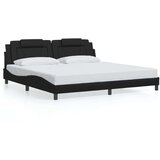  Okvir za krevet s uzglavljem crni 200x200 cm od umjetne kože | shoptok.hr