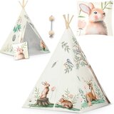 Nukido Teepee šator za djecu bež životinje Cijene