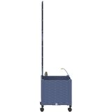  Vrtni planter s navodnjavanjem i kotačima Siva 40 x 40 x 148 cm | shoptok.hr