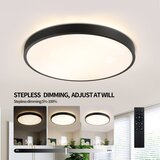  Brilagi - LED prigušiva svetiljka GLASS POOL DOUBLE LED/60W/230V 50 cm crna + daljinski upravljač | Eponuda.com